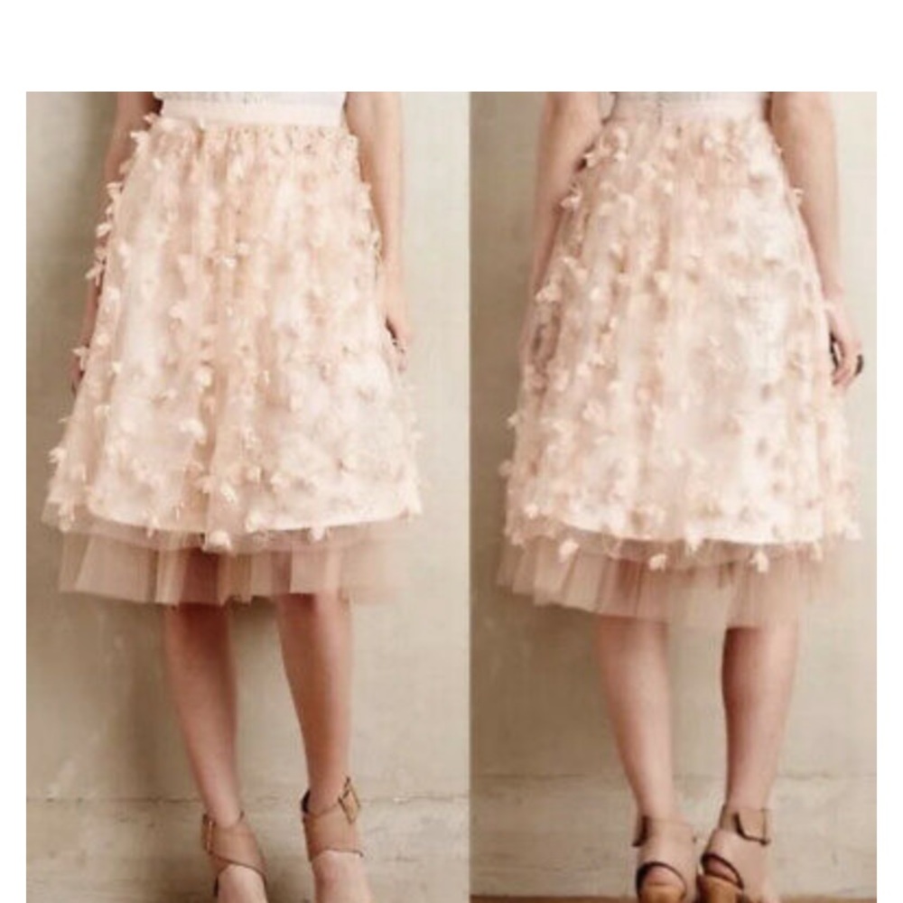 Anthropologie Eva Franco - fluttered fete skirt